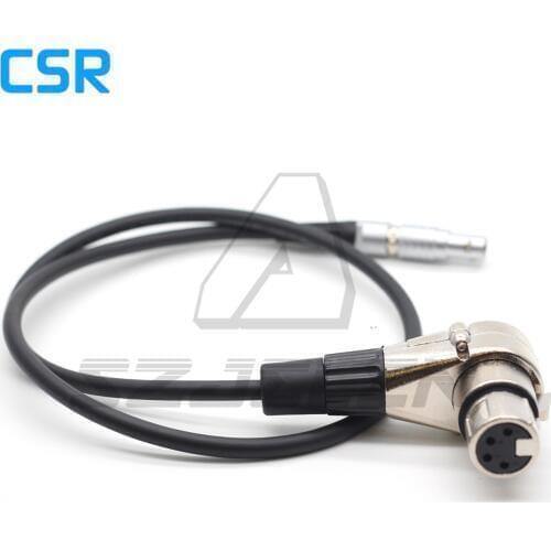 ARRI Alexa mini/XT / SONY Camera 0B 2pin 12V to Right angle XLR 4pin female for Power Supply Battery Adapter Power Cable