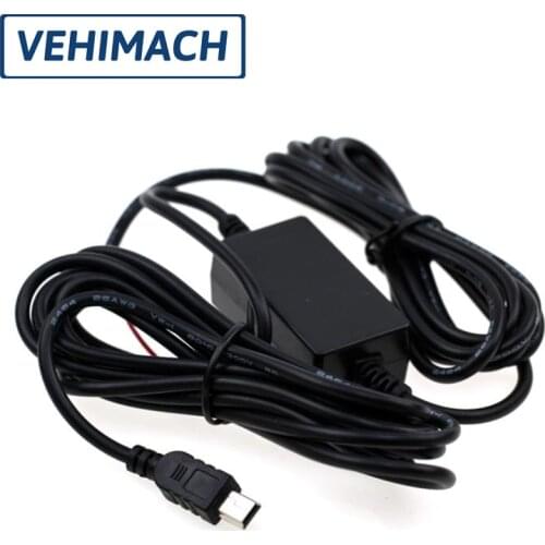 Dashcam Cable Car Dash Cam Wire Kit 12/24V To 5V 3A Mini USB Charger 3.5m Hardwire 24h Parking Video Recorder Auto DVR Camera