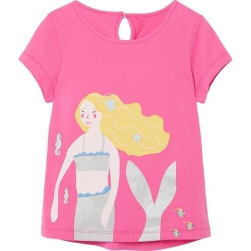 Bambino New Year 2021Tshirt for Girls Cartoon Summer Children Tops 2-7Years Little Kids Clothing Baby Costume Pure Cotton Shirt