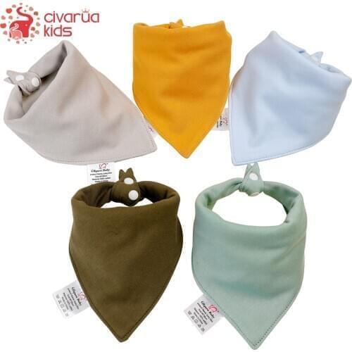 Civarua Kids Baby Bibs Cotton Bandana Bibs Baby Feeding Teething Bibs Cartoon Saliva Towel Baby Eating Accessory Baby Stuff
