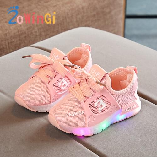 Size 21-30 Sneakers Luminous Kids Toddler Boys Shoes Sneakers Wear-resistant Sneakers chaussures homme clignotant Kids Led Shoes