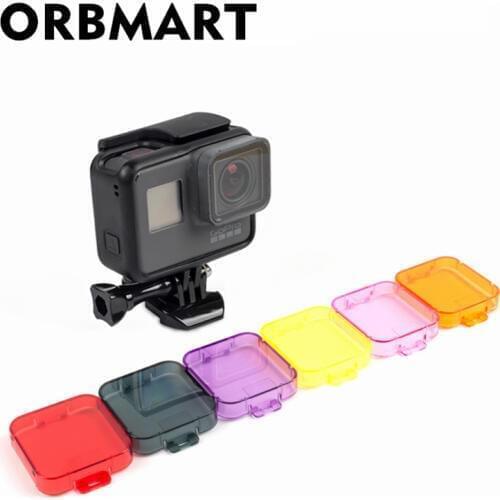 ORBMART Underwater Diving Dive Filter Lens Cover Cap Housing For Go Pro Gopro Hero 5 6