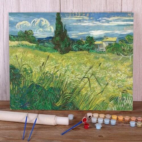 Landscape Van Gogh Painting By Numbers Set Oil Paints 40*50 Canvas Pictures Home Decoration Crafts For Handicraft