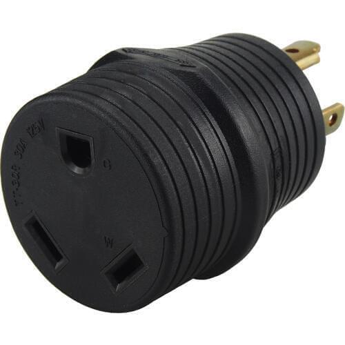 [L5-30P to TT-30R] RV 30 AMP 3-Prong Generator Adapter Converter, Nema L5-30P Male to TT-30R Female Generator Adapter