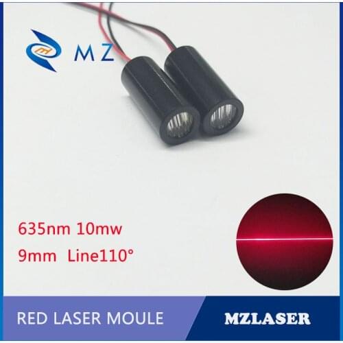 Line Laser module 635nm10mw Line Laser Diffusion Angle 110degree Industrial Grade Laser Module