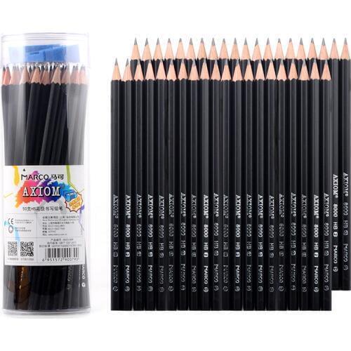 MARCO log writing HB pencil students special six angle pencil 50