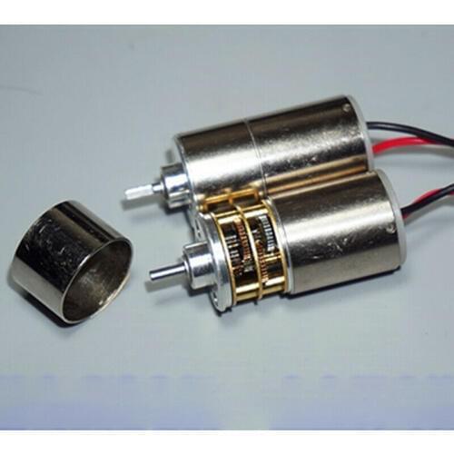 DC 3V 3.7V 5V 80RPM Micro 16mm Coreless Gear Motor Mini Precision Planetary Geared Motor Slow Speed Full Metal Gearbox Reducer
