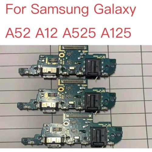 NEW USB Port Charging Board For Samsung Galaxy A52 A12 A525 A125 USB Charging Dock Port Flex cable Repair Parts