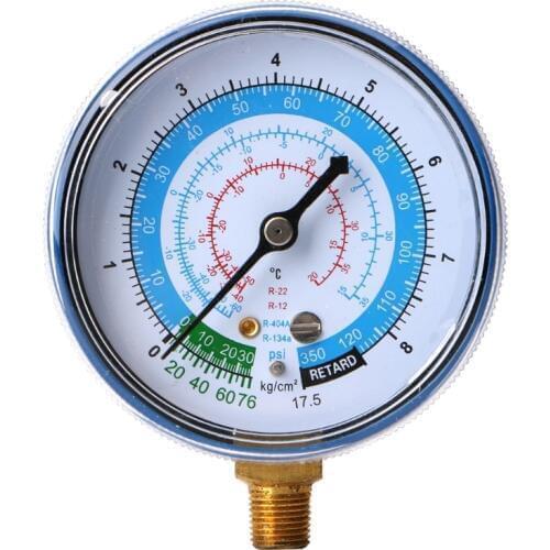 New Air Conditioner R404 R134A R22 Refrigerant Low Pressure Gauge PSI KPA Blue