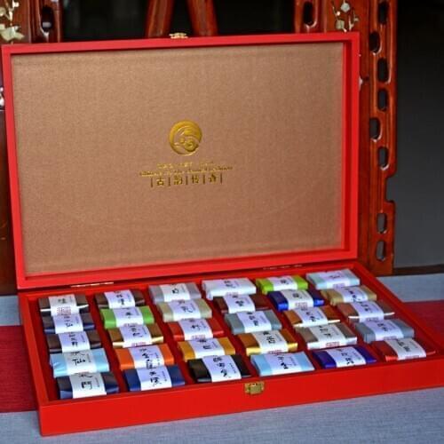 30 Classics WuYi Rock Tea Giftbox Traditional Handmade, Famous Fir Record, Unique Aroma, 250g Tea Bag Organic Health Food