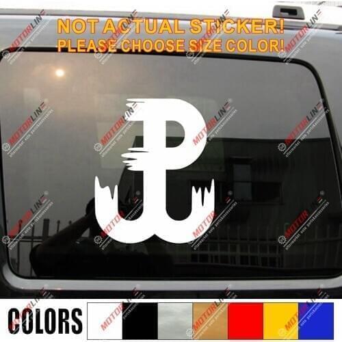 Polska Polish Fighting Poland Decal Sticker Car Vinyl Anchor Kotwica Walczaca b