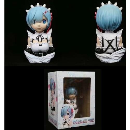 Re:ZERO-Starting Life in Another world Ram&Rem Anime Figures Half Body Model Statue Action Figure Normal Ver. PVC Model Toys