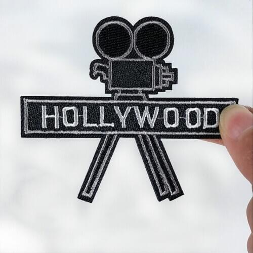America California Los Angeles Hollywood Cinema City Tourist Souvenir Embroidered Iron on Patch for Jacket Bag Backpack Apparel