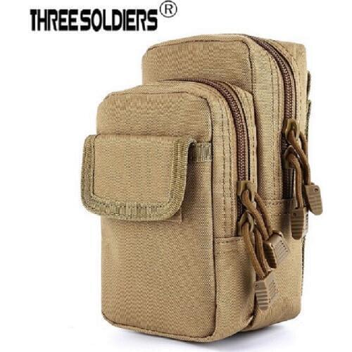 Three soldiers tactical camouflage is muti_function the Molle Waist Bag Mobile Phone Utility Sundries Pouch Equipment