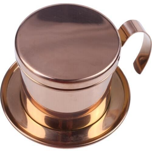 Stainless Steel Vietnamese Coffee Filter Single Cup Vietnam Hand Punch Pot Drip Filter Coffee Pot Vietnamese Coffee Pot Drip Fil