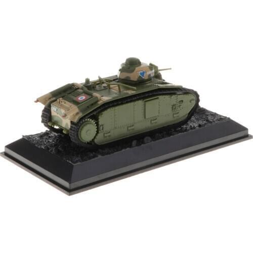 1:72 Military Armor WWII French Char B1 Bis Battle Tank Vehicle Kit