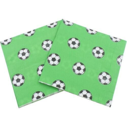 33x33cm 20Napkins/lot Color Printed Napkin Football Facial Tissue DIY Birthday Wedding Party Paper Towel Decoration