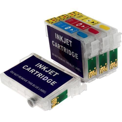 4PCS T1281 Cartridge for Epson t1281 t1282 t1283 Refill Ink Cartridge For EPSON S22 SX125 SX130 SX235W SX420W SX440W printer