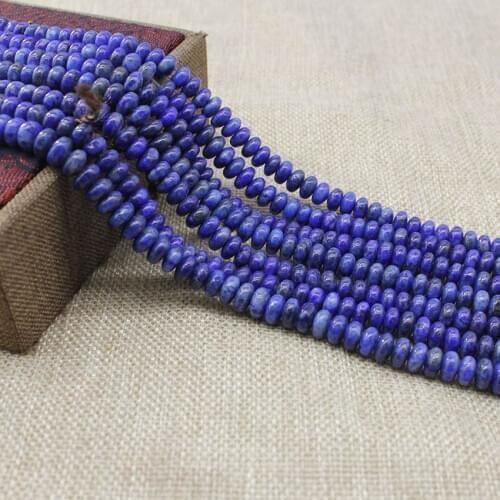 5*8 MM High Quality Nature Blue Stone Abacus-Shape Beads Lapis Lazuli Beads for Jewelry Making Bracelet Earrings Necklace Beads