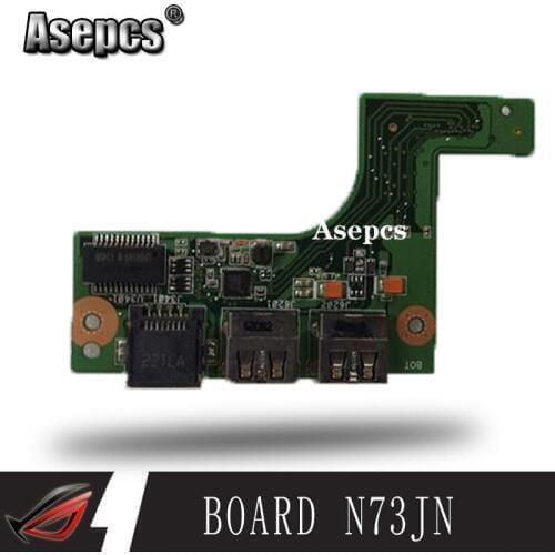 Asepcs NEW For Asus N73 N73J N73JQ N73JF N73JN THERNET BOARD USB BOARD N73S_LAN_IO_BOARD WORKS