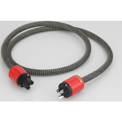 Audiocrast P103+DW29 Audio Grade Power Cable HIFI OFC Copper Audio Power Cord Cable AC Mains Power Cable US EU Plug