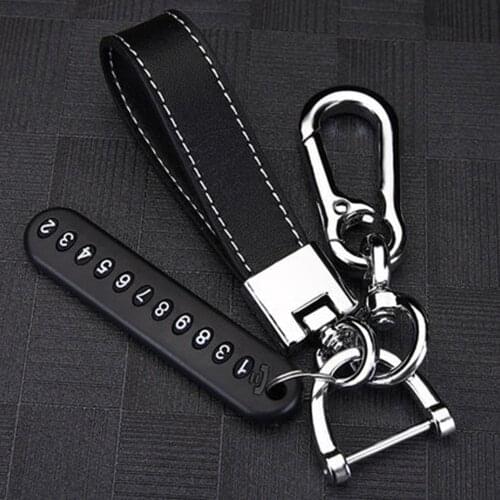 Pendant Keychain Leather Keychain Gift Women Car Keychain Holder Gift for Mom Mens Gadgets Car Keychain Ladies Luxury