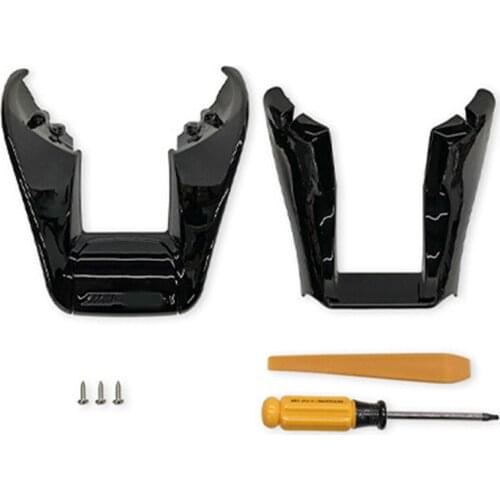 Black Steering Wheel Lower Trim U Shape Cover for Mercedes-Benz 2015-2018 AMG A/B/C/E/S/G/GLC/GLE Class