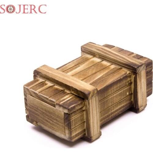 SOJERC 1/10 Scale Decoration Wood Box Case for All 1/10 RC Crawler Car Axial SCX10 D90