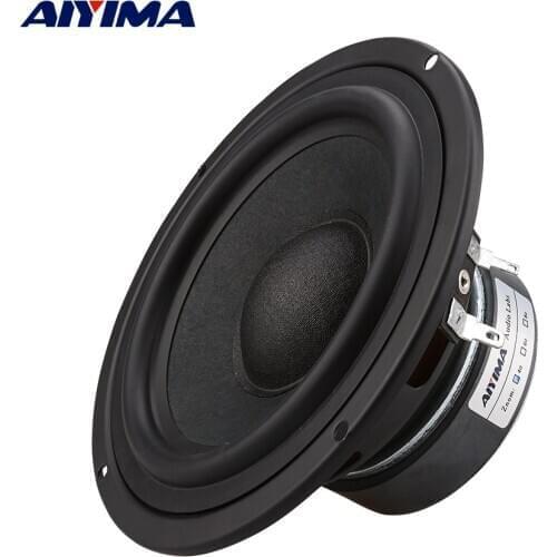 AIYIMA 1Pc 5 Inch Woofer Fever Sound Speaker Column 4 8 Ohm 50W Bass Loudspeaker DIY Bookshelf Music Speakers For Home Theater