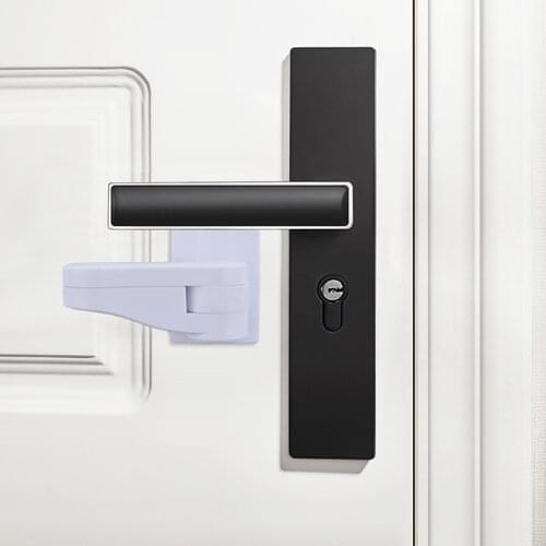 Baby Safety Lock Door Lever Lock Safety Child Toddler Proof Doors Adhesive Lever Handle Compatible