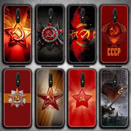 Soviet Union USSR Flag Phone Case For Oppo A5 A9 2020 Reno2 z Renoace 3pro A73S A71 F11