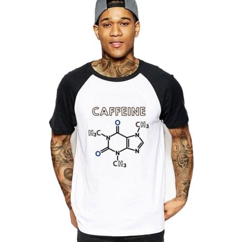 2020 streetwear caffeinee formula chemistry coffee latte mocha espresso capuccino Men t shirt black male tshirt clothes t-shirts