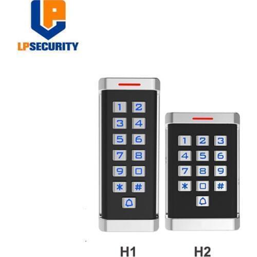 Garage Standalone Access Control Keypad IP68 Backlight Key Zinc Alloy W26 Output H1 H2