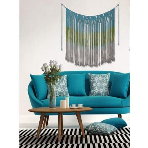 Boho Style Tapestry Large Size Area Background Wall Hanging Curtain Hand-woven Tassel Quality Creative New Fashion Ornaments