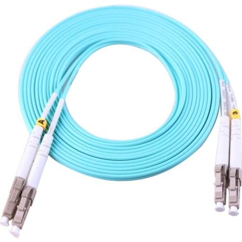 LC/UPC-LC/UPC Multi-Mode OM3 Fiber Cable Multimode Duplex Fiber Optical Jumper Patch Cord 3M 5M 10M 25m Duplex Jumper