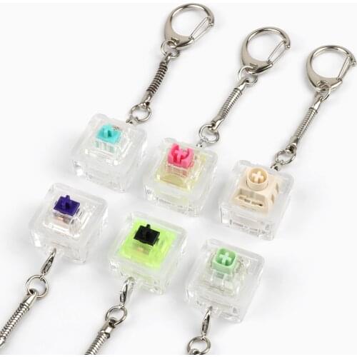 Mechanical Keyboard Switch Tester Keychain Kailh NovelKeys Cream TTC Gateron Ink Zealpc SP EQUALZ Fidget Simple Toy PC Game GK61