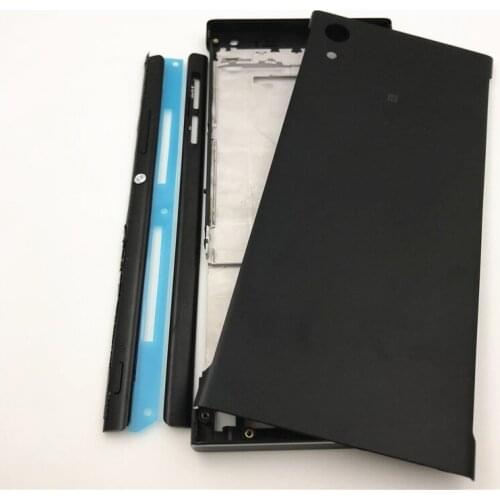 Full Housing Middle Front Frame Bezel Housing For Sony Xperia XA1 G3116 G3115 G3112+Side Rail Stripe with Side Buttons+Logo