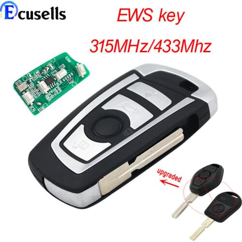 4 Button EWS Modified Flip Remote Key 433MHz with/without Chip for BMW E38 E39 E46 M5 X3 X5 Z3 Z4 HU58 Blade