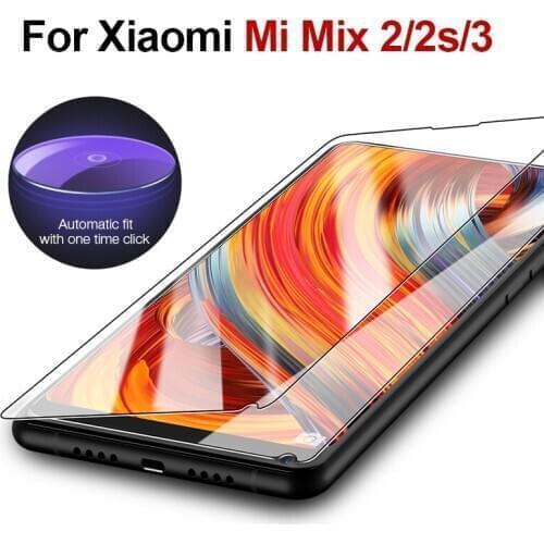 Mi mix 2s glass for xiaomi mi mix 2 s 3 ksiomi mix2 protective glas s2 xiomi xaomi xiami screen protector tempered protected 9h