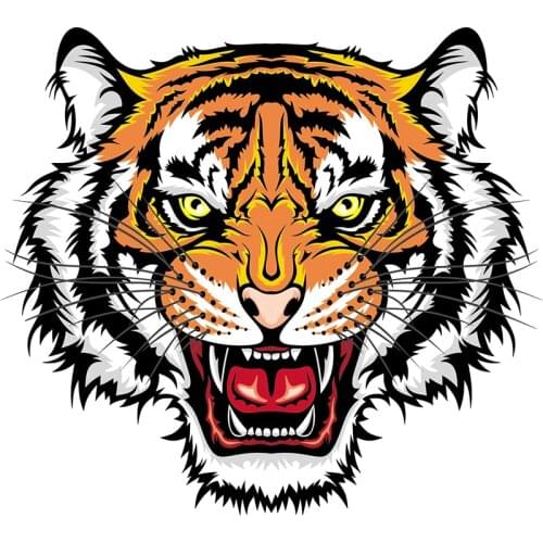 Three Ratels C548 giant tiger wall stickers for bathroom Car Bike Motorcycle Laptop decal