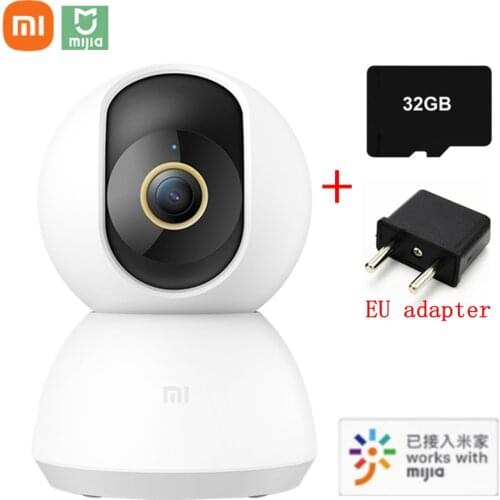 Xiaomi Mi Mijia Smart IP Camera 2K 360 Angle Video CCTV WiFi Night Vision Wireless Webcam Security Cam View Baby Monitor
