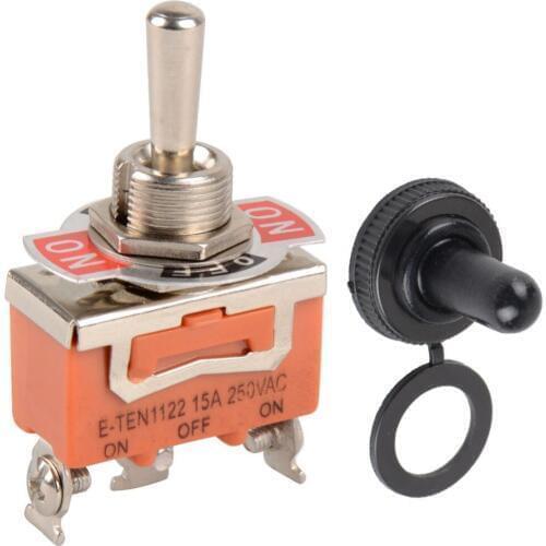 SPDT Waterproof Switch Cap ON-OFF-ON Miniature Toggle Switches 15A 250VAC / 20A 125VAC VE180 P