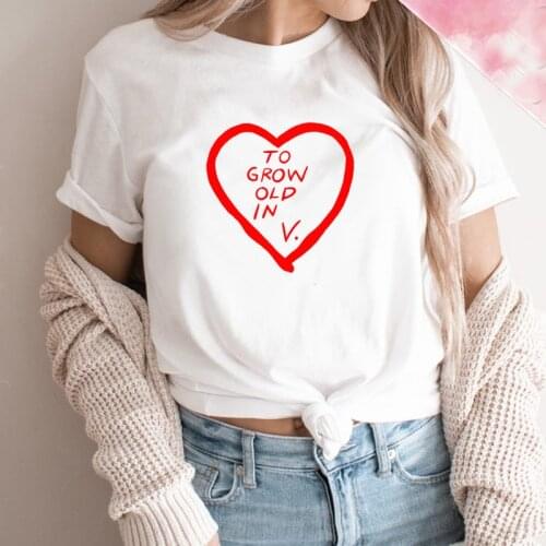 WandaVision Women Tshirts To Grow Old In Vision T-Shirt Tv Show Inspired Sayings Shirts Superhero Scarlet Witch Tees Cotton Top