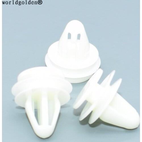 Worldgolden 100pcs auto fasteners Door Trim Panel Retainer for Acura 91560-SZ3-003 3.5RL 1996-On