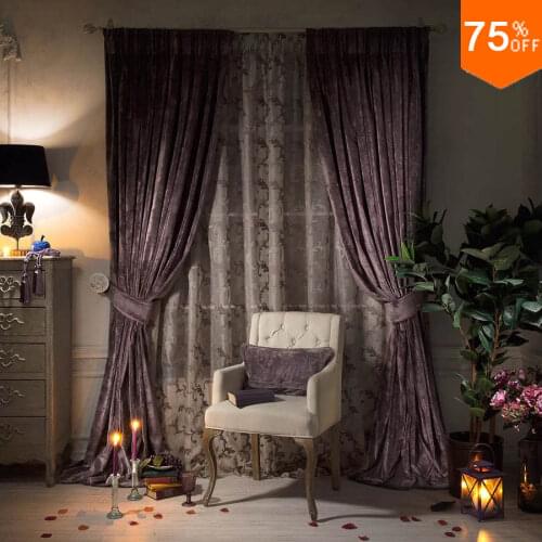 The curtain decoration Drapery For Bedroom Heavy Luxurious Drapes For hotel curtains for living room Cafe Restaurant curtain dec
