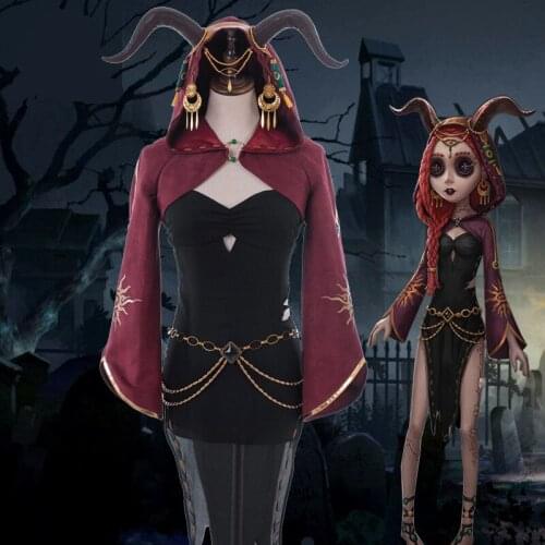 Priest Cosplay Costumes Game Identity V Cos Flamen Gilman Fiona Woman Doctor Woods Cosplay Costume Party Dark Girl Suit-dress