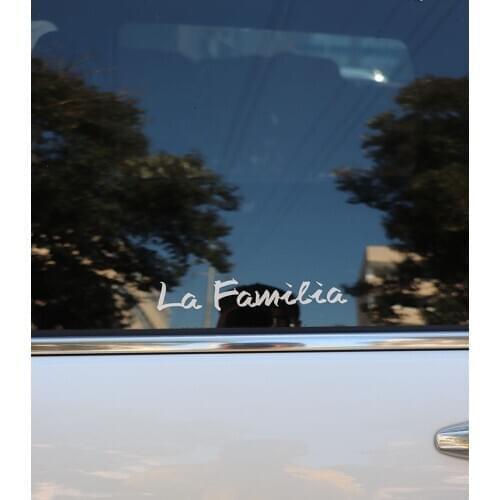 ZTTZDY 18.5CM*3CM La Familia Vinyl Motorcycle Car-styling Car Sticker Decal ZJ2-0036