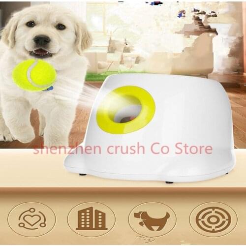 2pcs All For Paws Interactive Automatic Dog Ball Launcher, Hyper Fetch Dog Tennis Ball Throwing Toy Includes 3 Tennis Balls