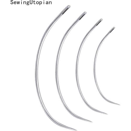 25PCS Sewing Home Household Repair Sewing Needles Curved Hand Weaving Needles Carpet Leather Canvas Repairing Blocking Knitting