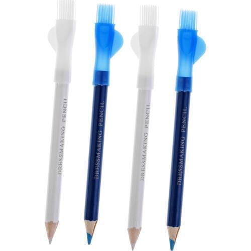 4 Pieces Tailors Marking Chalk Pen Pencil For Sewing Fabric Leather Cloth Crafts